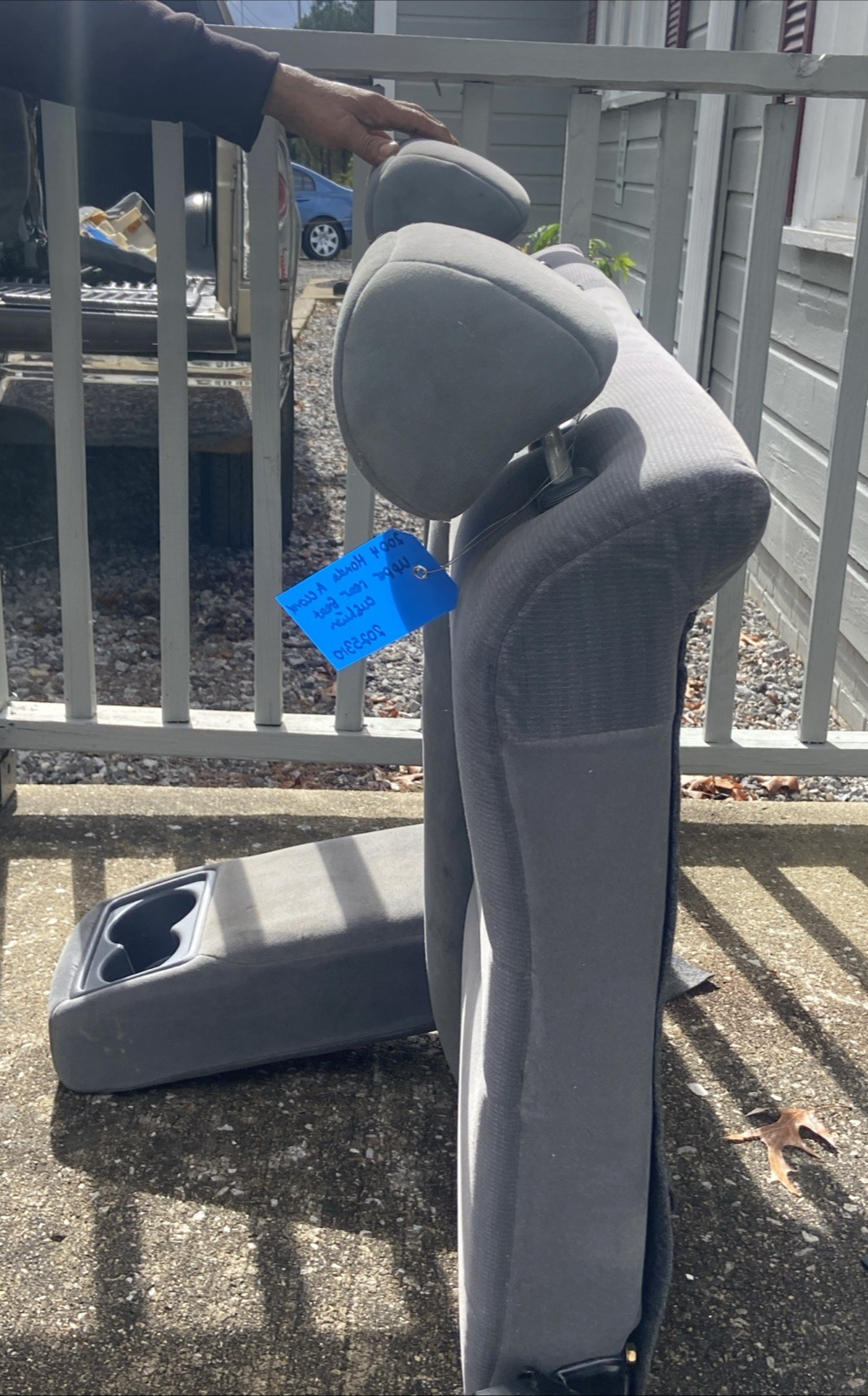 2003-2007 HONDA ACCORD SEDAN REAR SEAT UPPER CUSHION BACK Cloth Gray