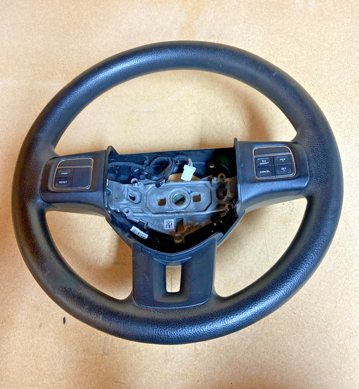 2012-2018 DODGE GRAND CARAVAN DRIVER STEERING WHEEL W/ CRUISE OEM 1WC22DX9AA