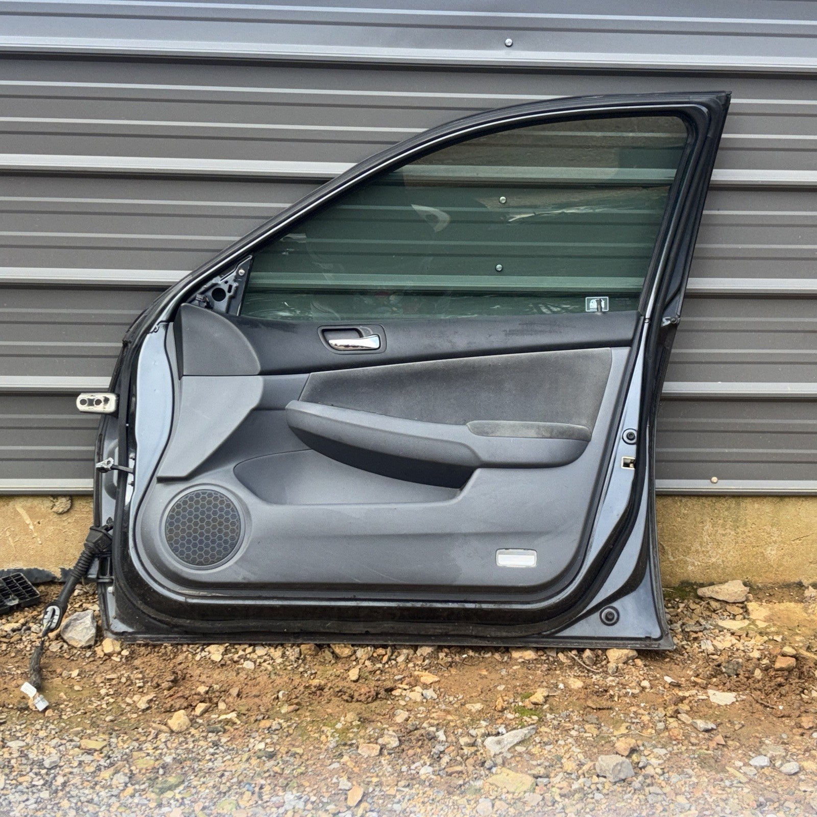 2004 Honda Accord RIGHT PASSENGER SIDE FRONT DOOR SHELL OEM GRAY
