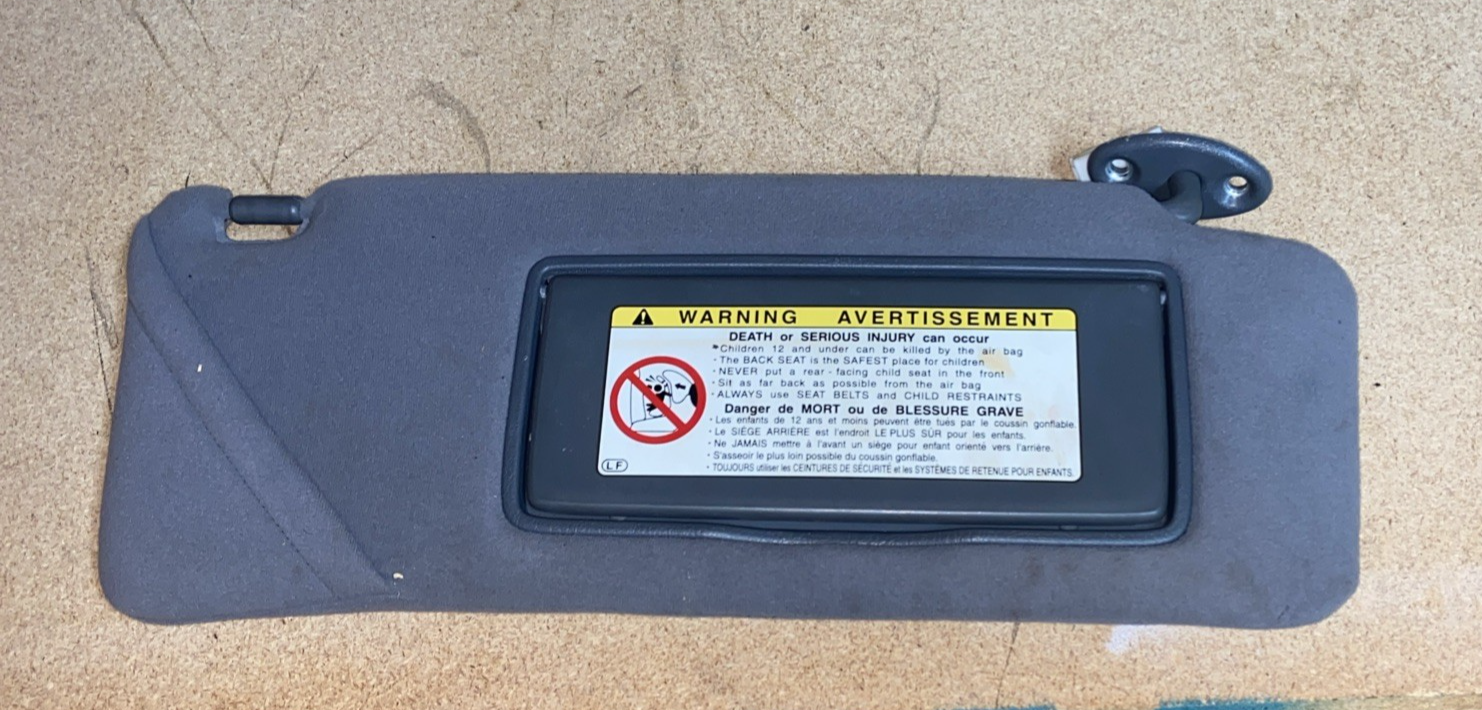 1998-2000 LEXUS LS400 Right Passenger Sun Visor OEM 74320-50111