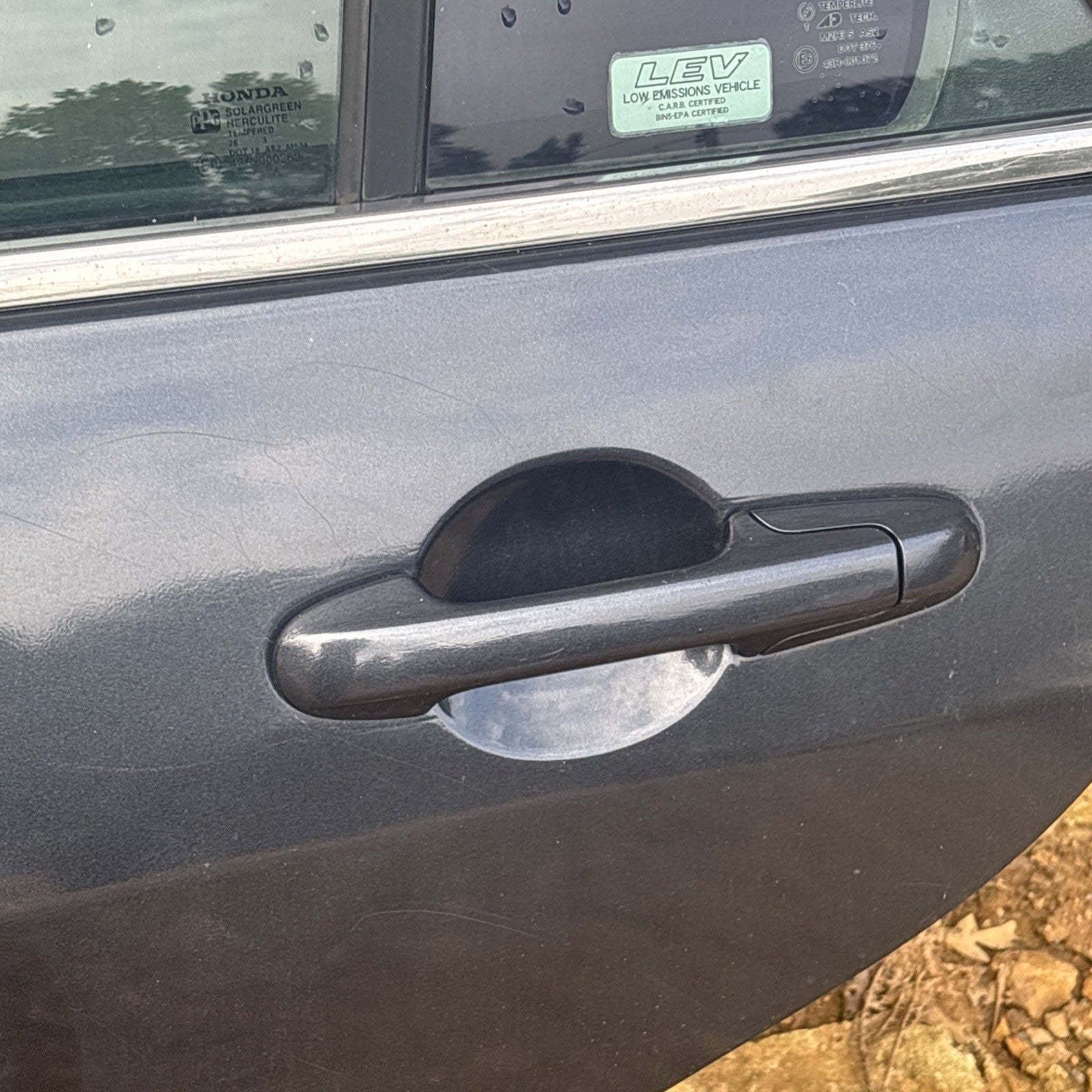 2007-2011 TOYOTA CAMRY Cubierta trasera izquierda de puerta plateada con panel de puerta *Abolladura