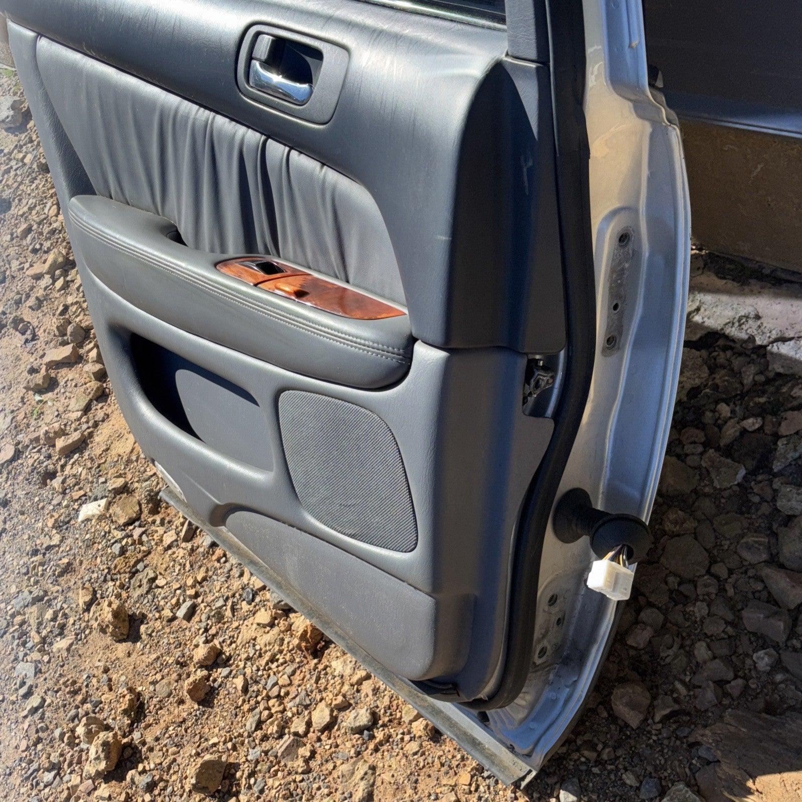 1998-2000 Lexus LS 400 Rear Left Passenger Door Shell Panel Assembly OEM Silver