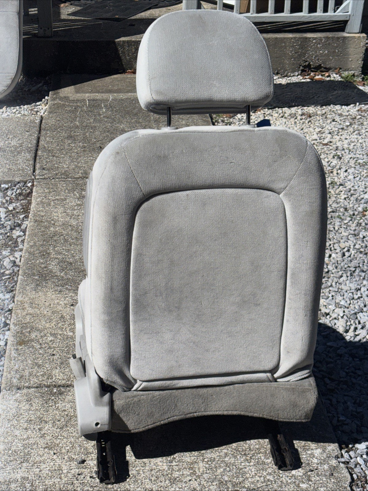 2009-2016 Chevrolet Impala Front Left Driver Seat Cloth Gray OEM