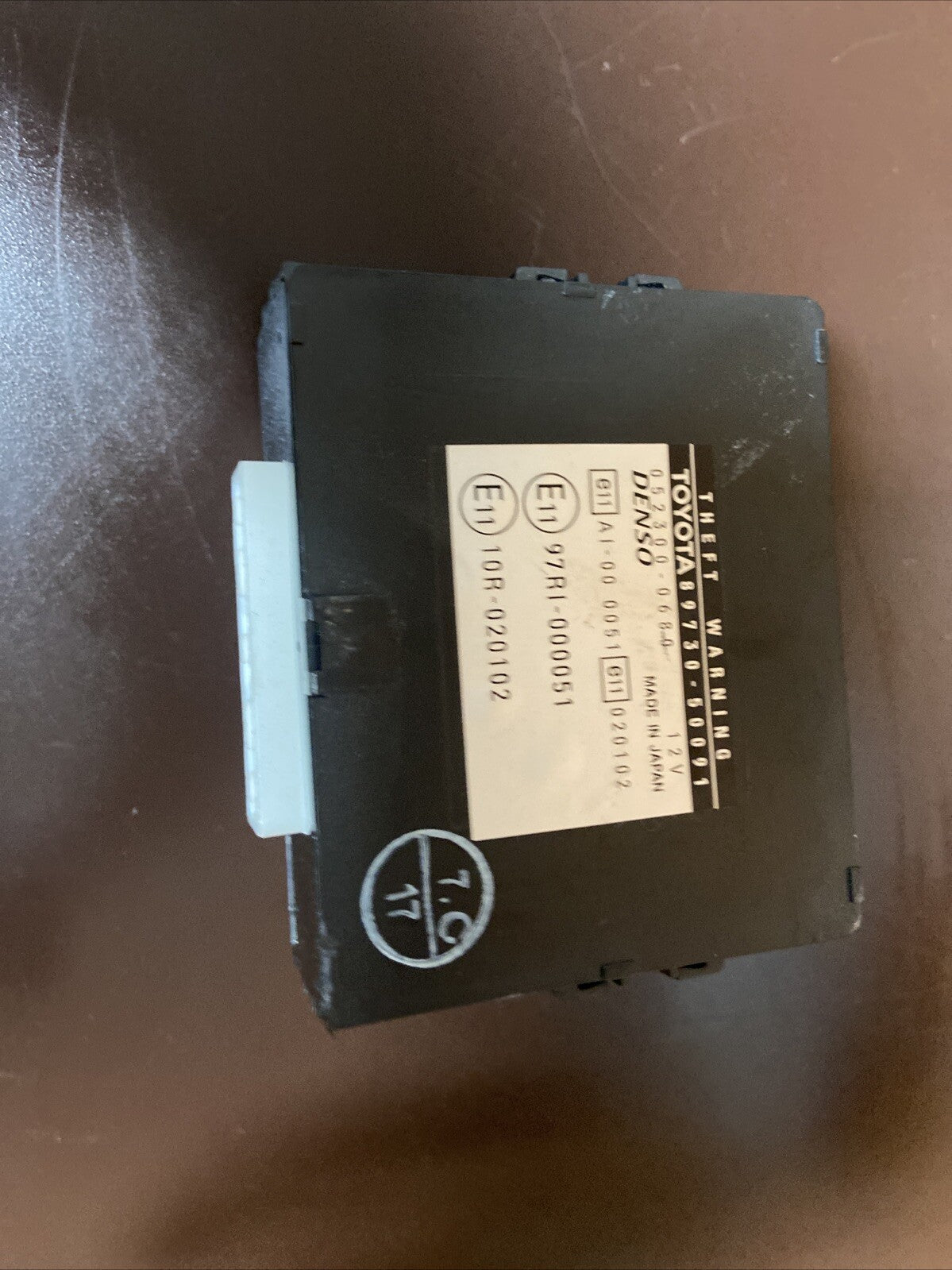 2001-2003 Lexus LS 430 Theft Warning Computer Module 89730-50091